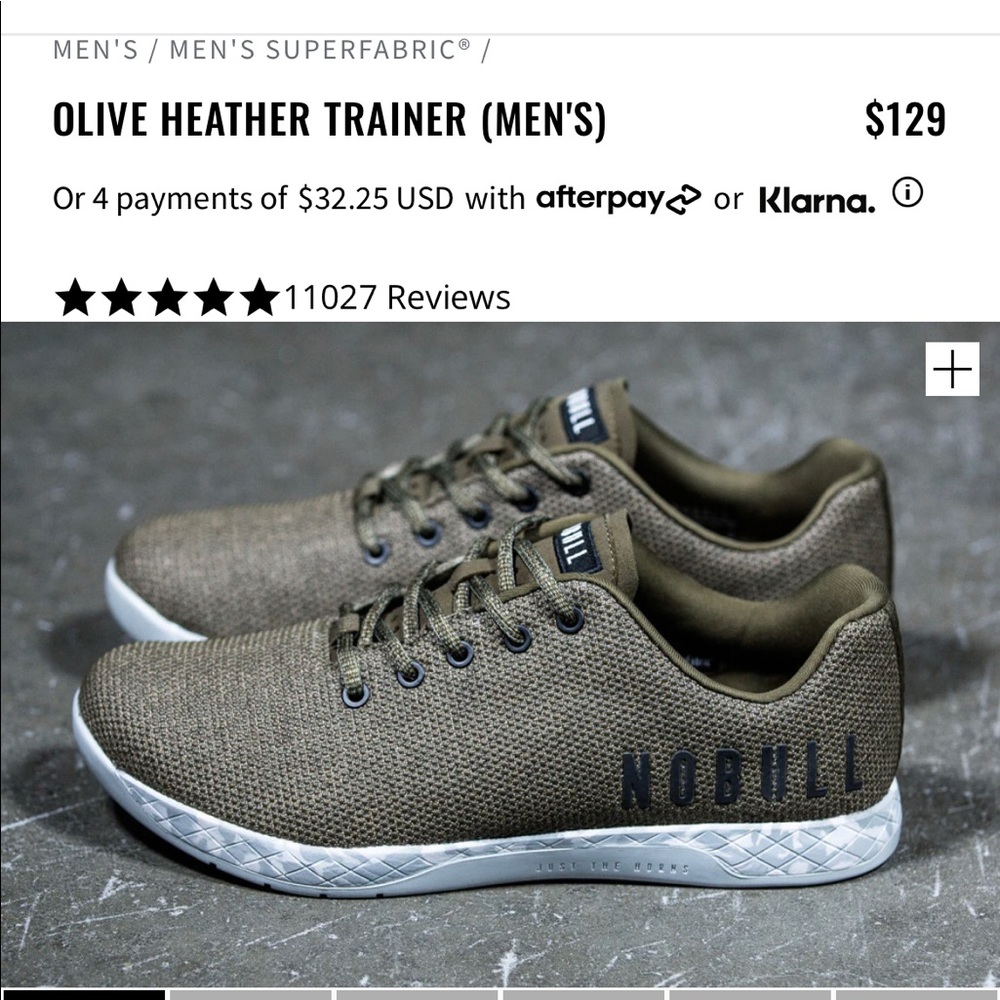 Nobull Project unisex olive trainer mens 7.5 womens 9 30% off bundles